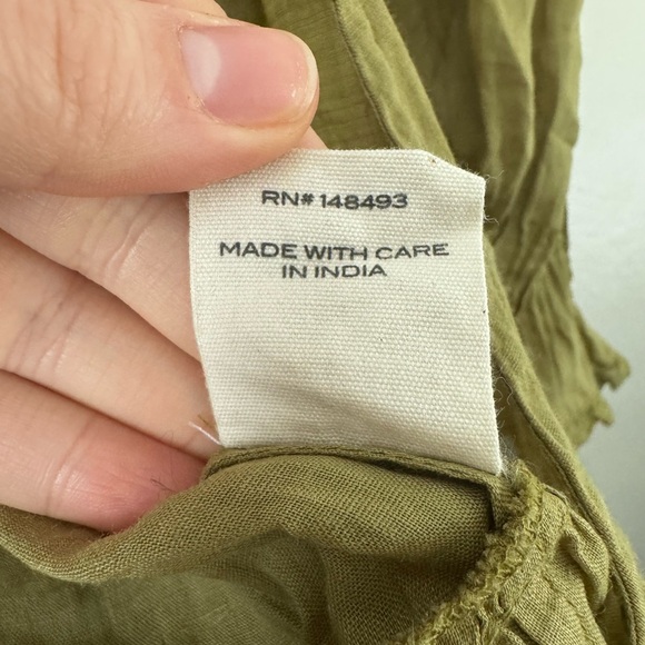 Doen Chartreuse Ruffle Blouse - Picture 9 of 11